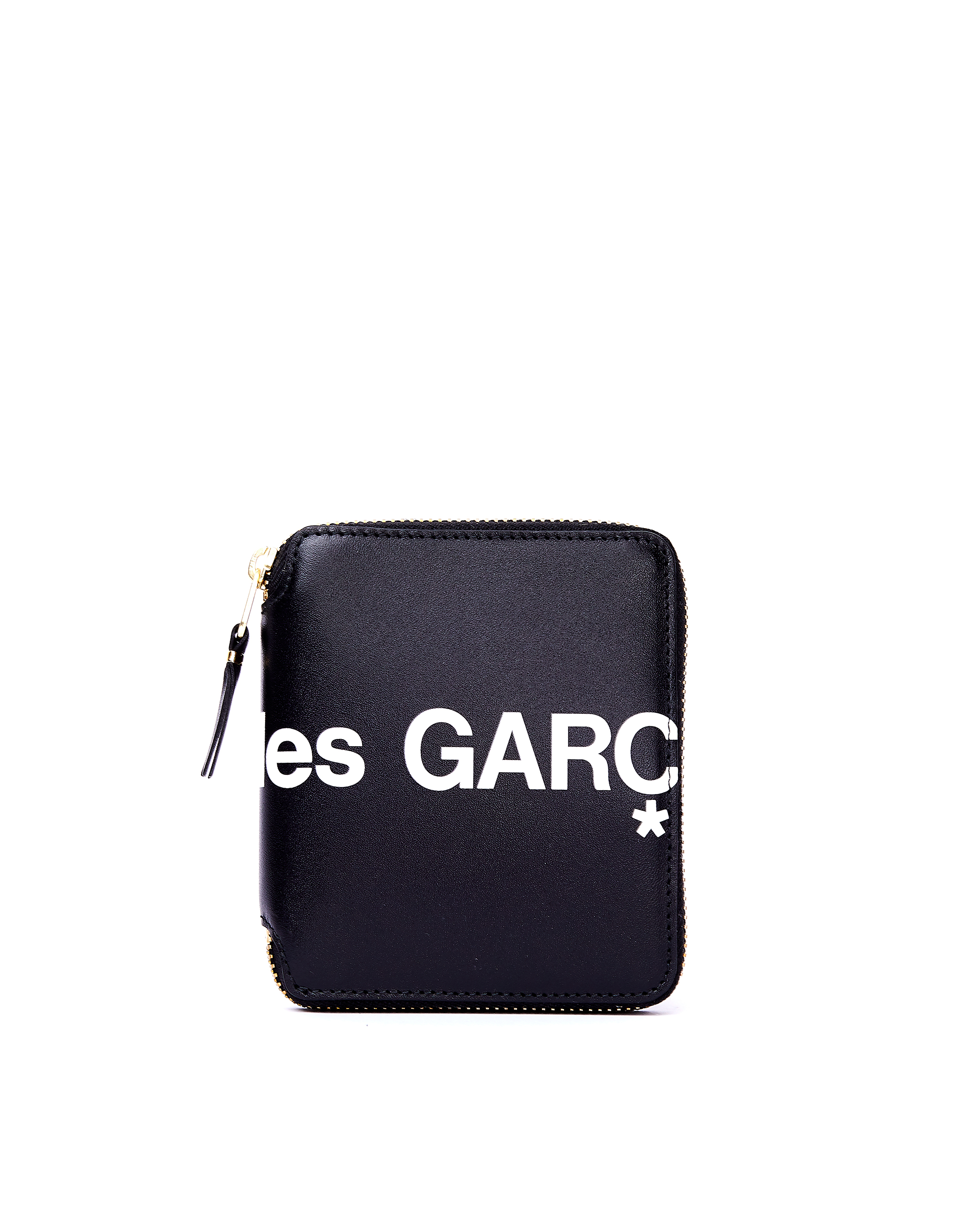 Черный кожаный кошелек с логотипом Comme des Garcons Wallets SA2100HL/blk, размер One Size SA2100HL/blk - фото 1