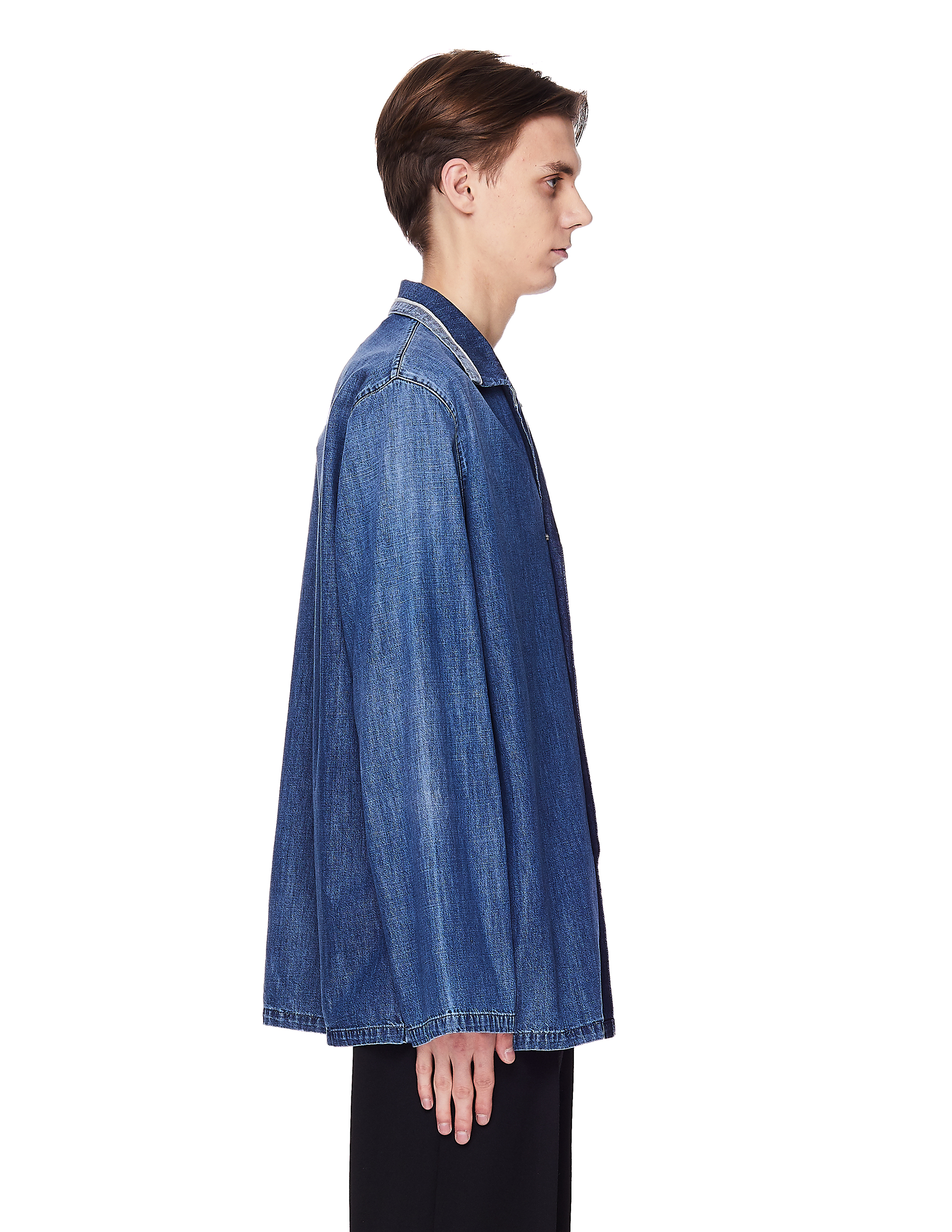 Голубая рубашка из тонкого денима Maison Margiela S50AM0452/S30514/468, размер 44;50;48;46 S50AM0452/S30514/468 - фото 2