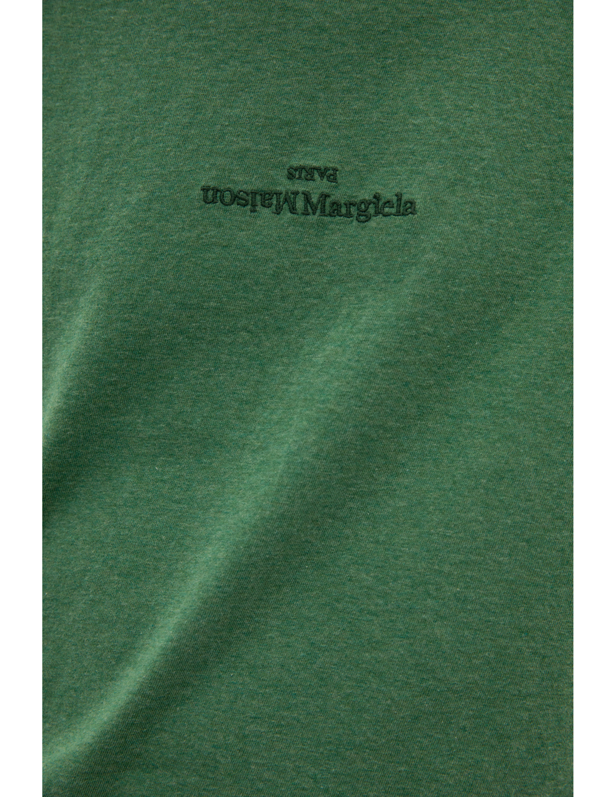 Зеленая футболка c вышивкой логотипа Maison Margiela S50GC0660/S23984/626M, размер 52;50 S50GC0660/S23984/626M - фото 4