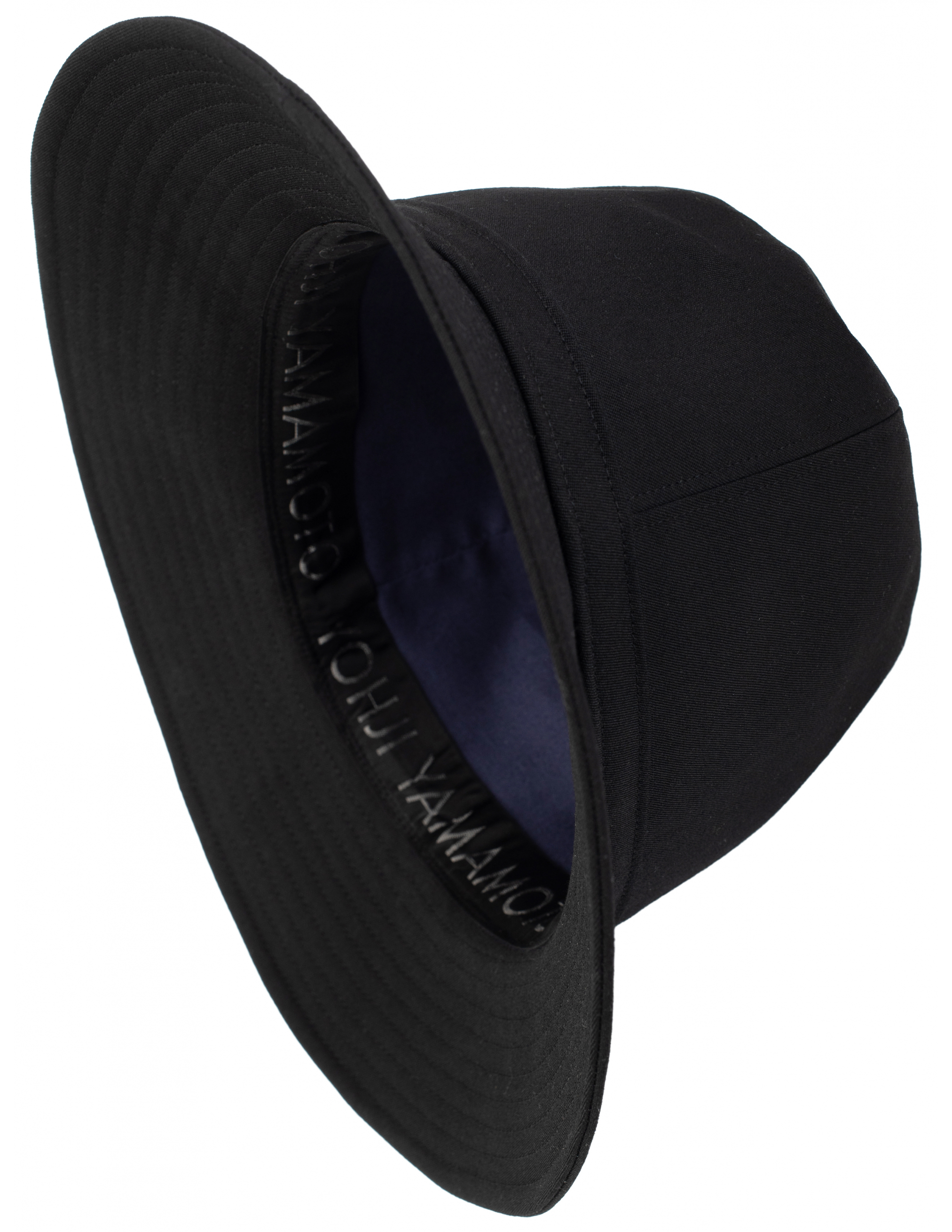 Черная шляпа из шерсти Yohji Yamamoto HX-H09-100-2, размер 5;4 - фото 2