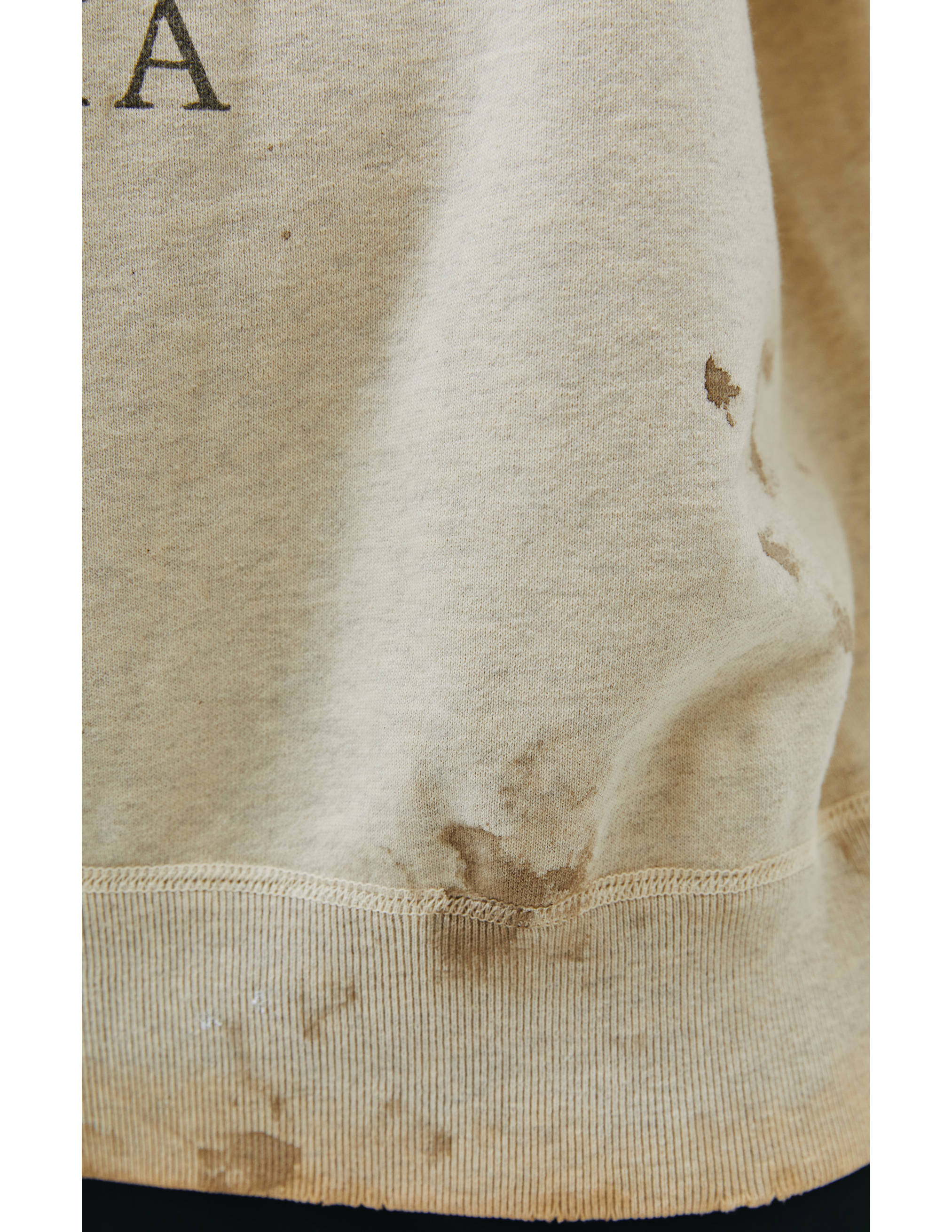 Бежевый свитшот с винтажной обработкой Saint Michael SM-A21-0000-029, размер XL;L;M - фото 5