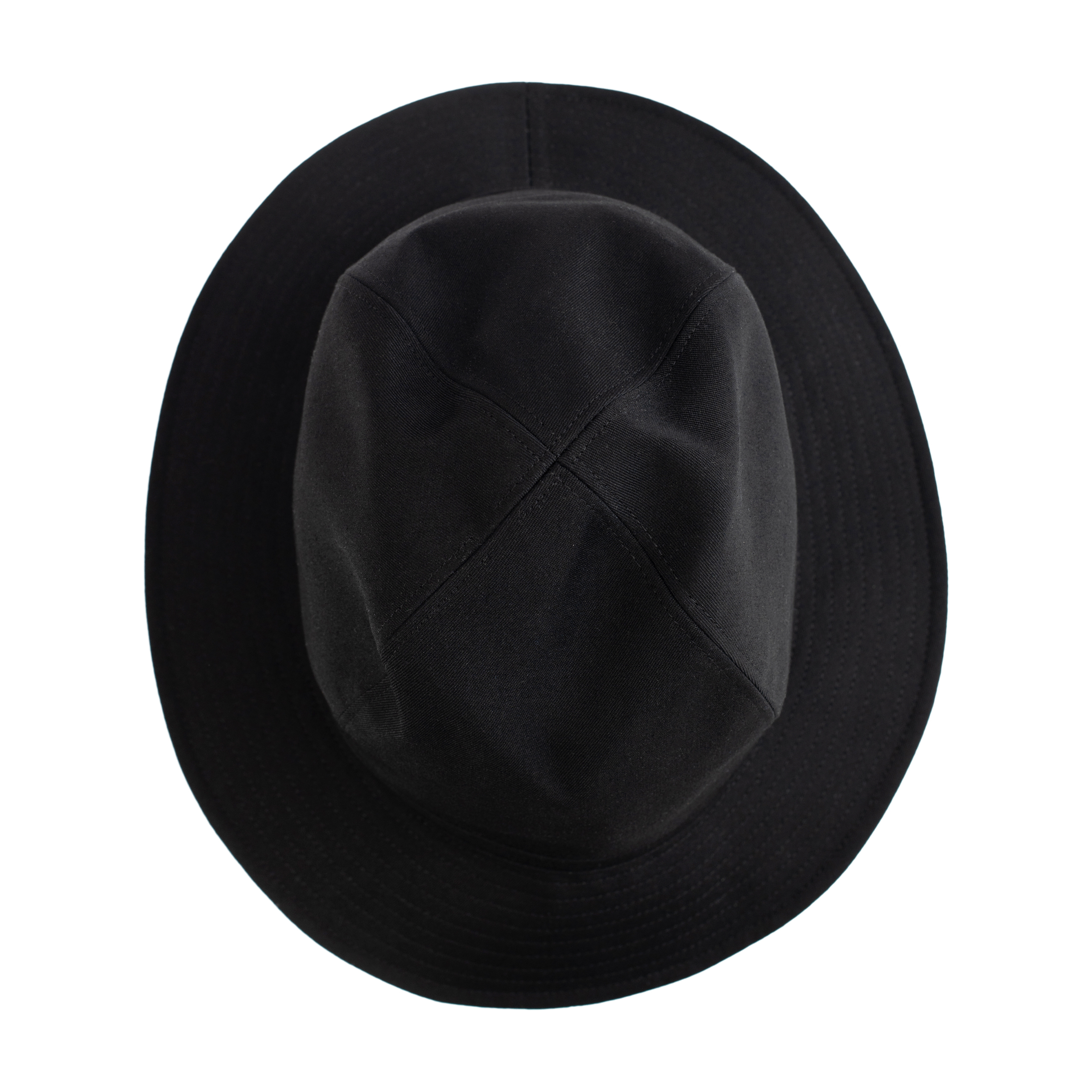 Черная шляпа из шерсти Yohji Yamamoto HX-H09-100-2, размер 5;4 - фото 3