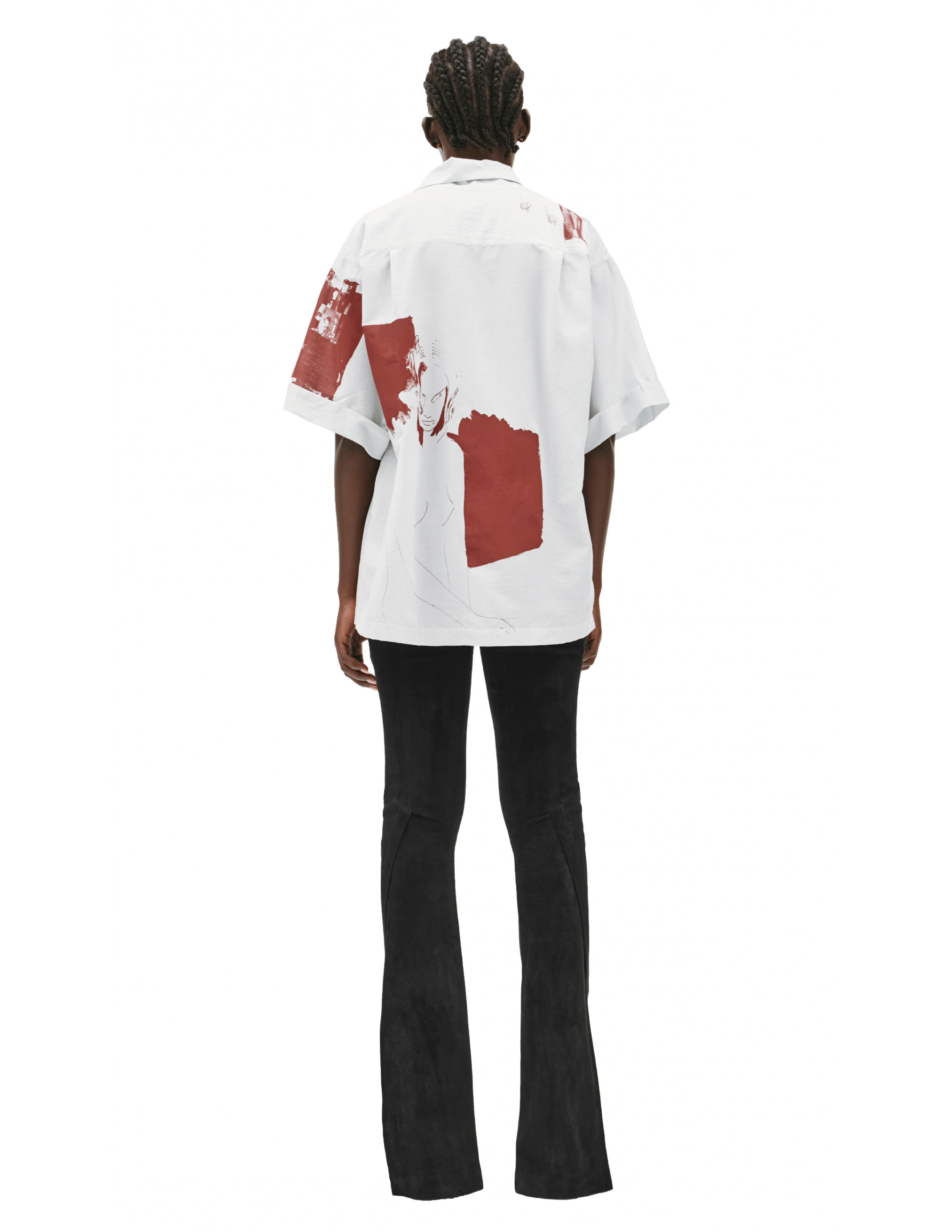 Рубашка из хлопка и шелка Enfants Riches Deprimes 040/186, размер XL;2XL 040/186 - фото 3